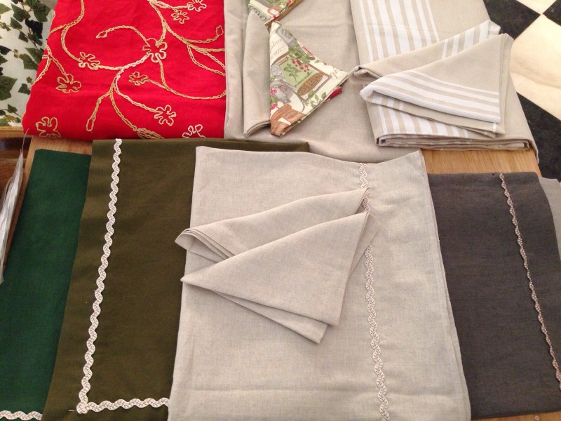 Servilletas de hilo y de algodón, manteles a medida HOME&HOPE MADRID