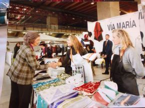 LA REINA DÑA. SOFIA EN HOME&HOPE MADRID