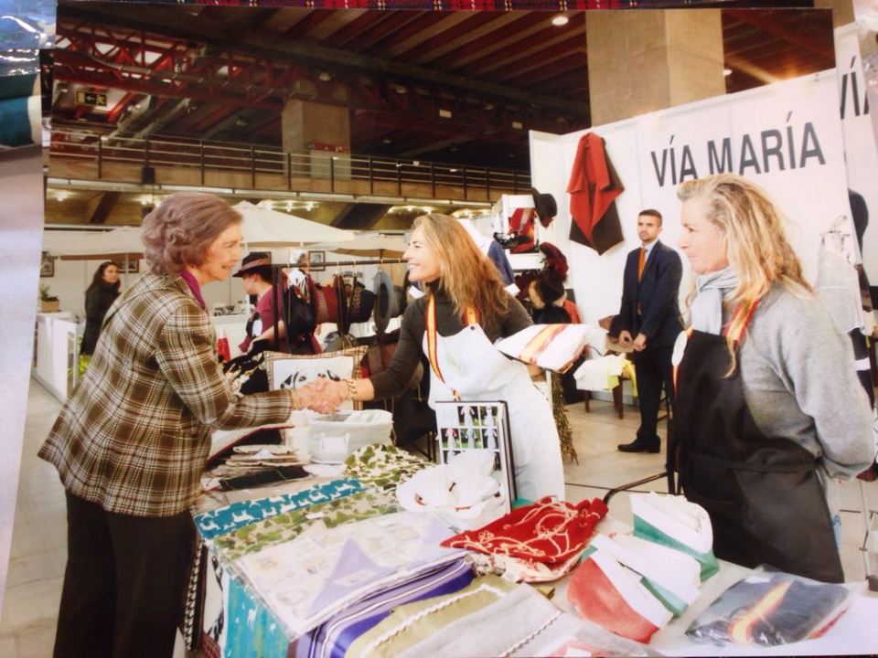 LA REINA DÑA. SOFIA EN HOME&HOPE MADRID
