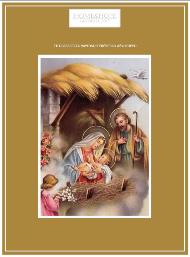 Felicitación Navidad 2019 HOME&HOPE MADRID